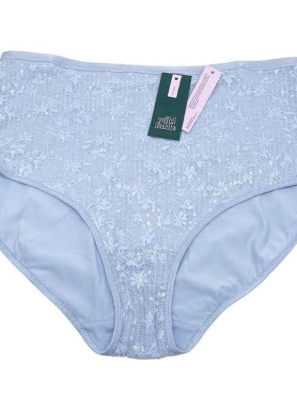 Wild Fable Light Blue Lace Sequin High waist Briefs in XS